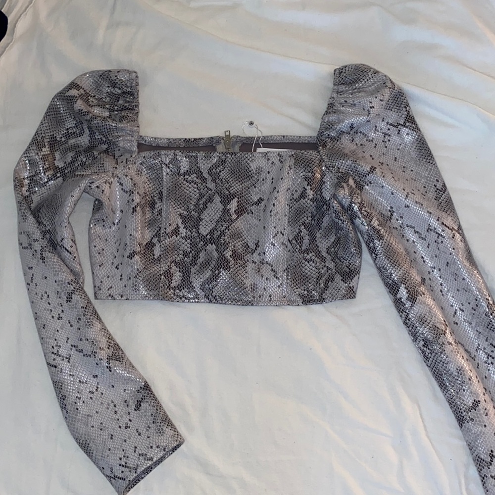 Snake Skin crop top!